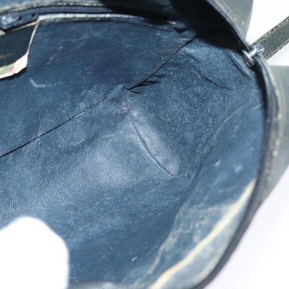 GUCCI GG Supreme Sherry Line Shoulder Bag PVC Navy Gold 98 02 005 Auth BA4122 - Picture 13 of 16